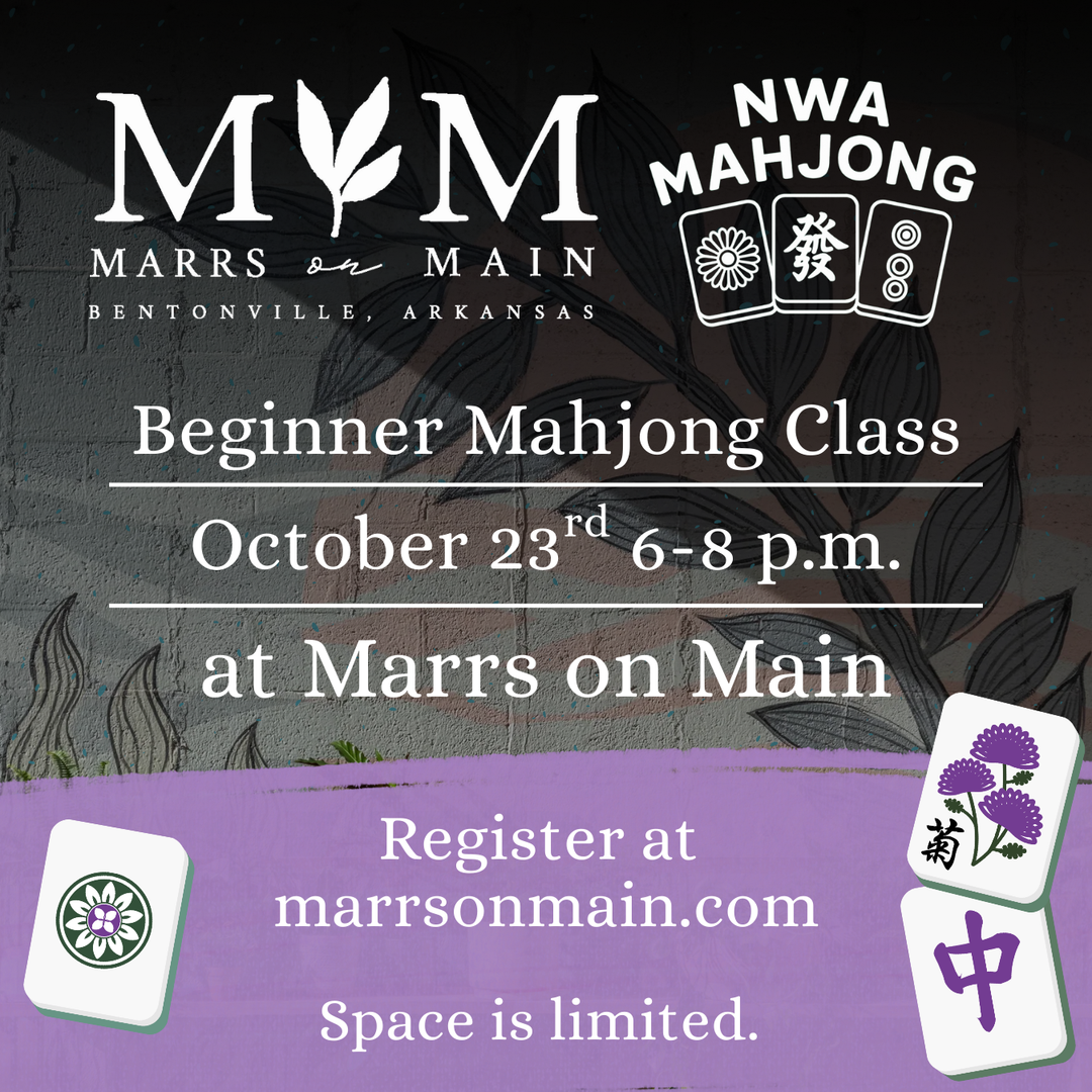 Mahjong, Beginner Class- October 23, 6-8 pm