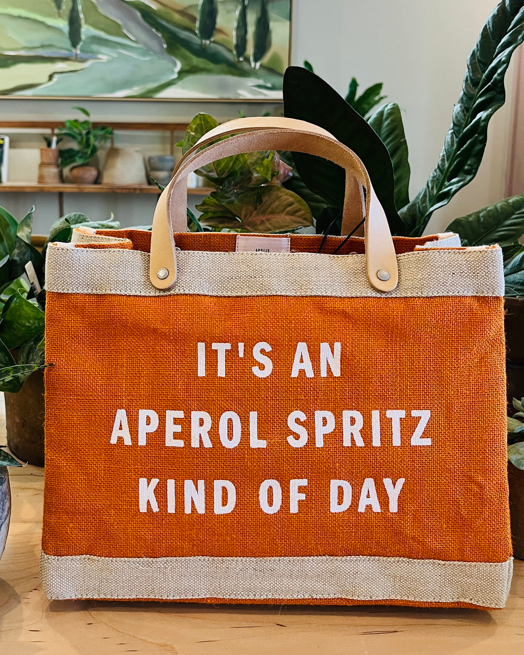 Mini Market Tote - Aperol Spritz