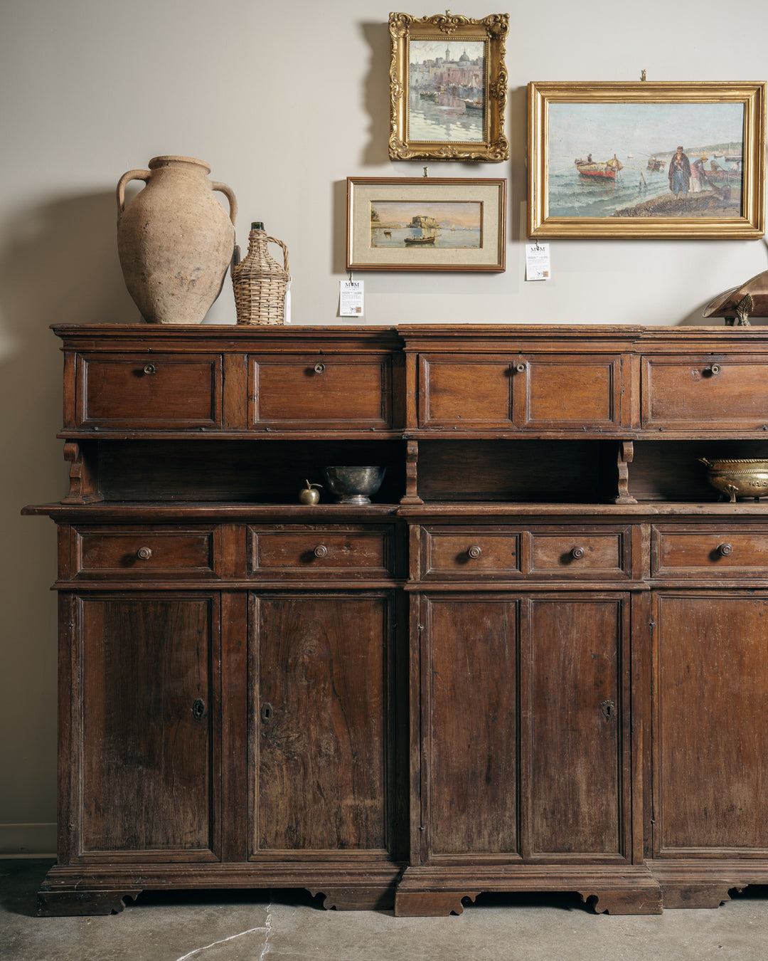 18th Century Walnut & Poplar Sacristy Sideboard