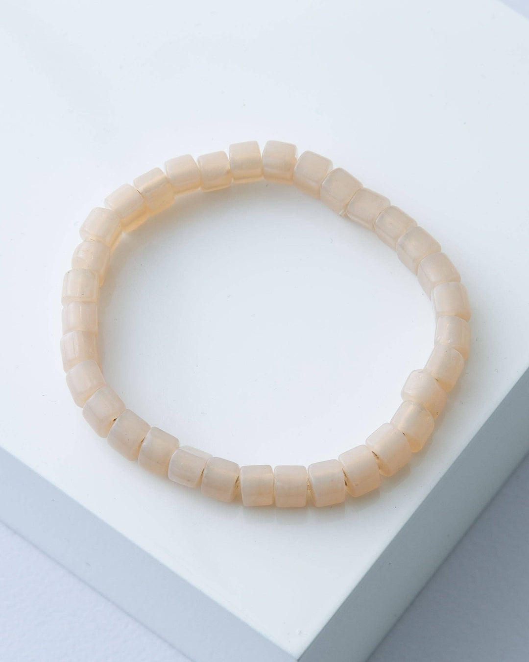 Opaque Glass Bracelet - Sand