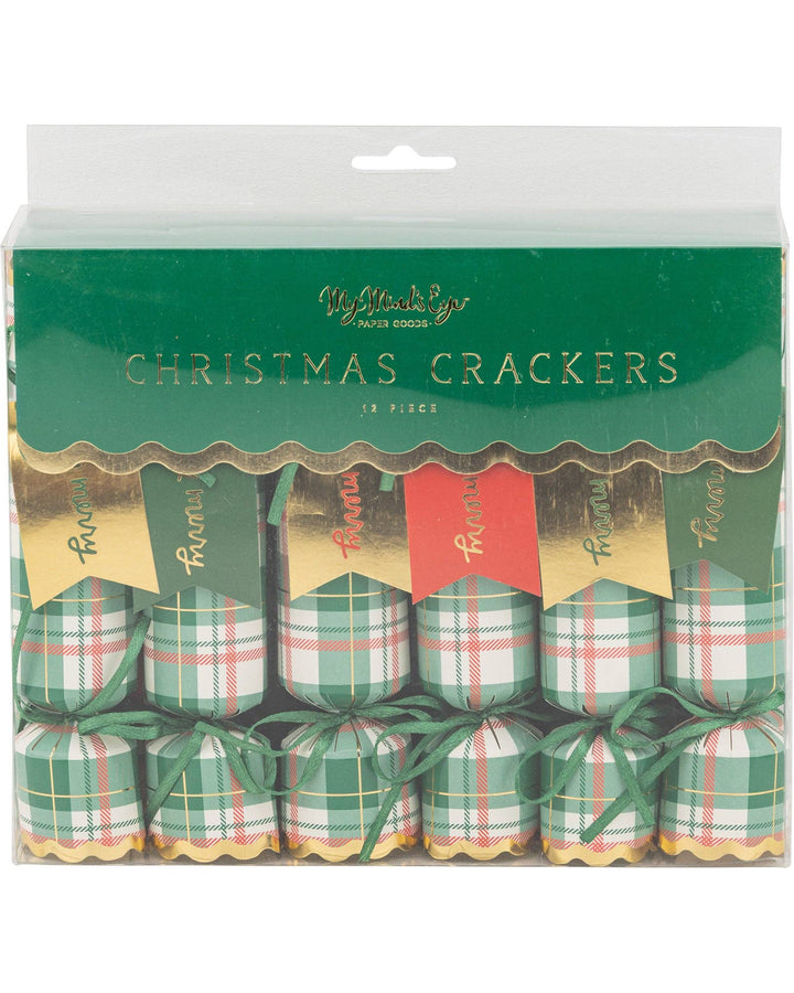 Christmas Plaid Crackers