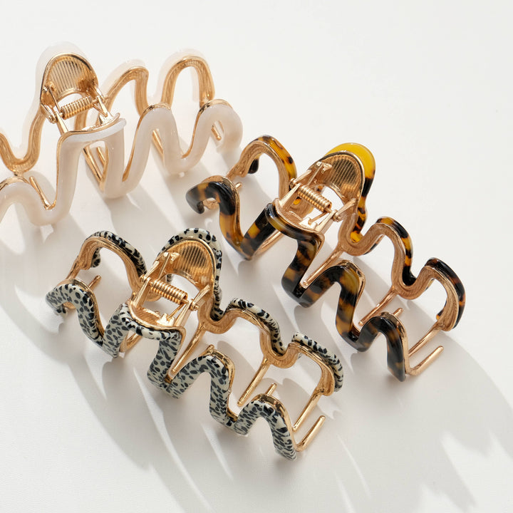 Willow Core Metal Squiggle Claw Clip - Large