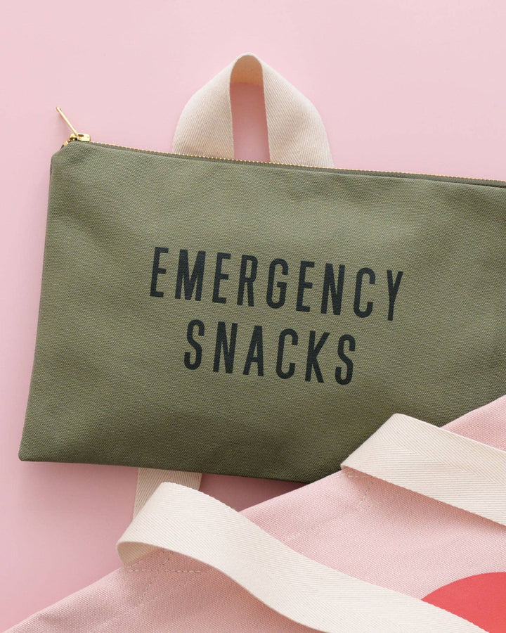 Emergency Snacks - Olive Green Pouch