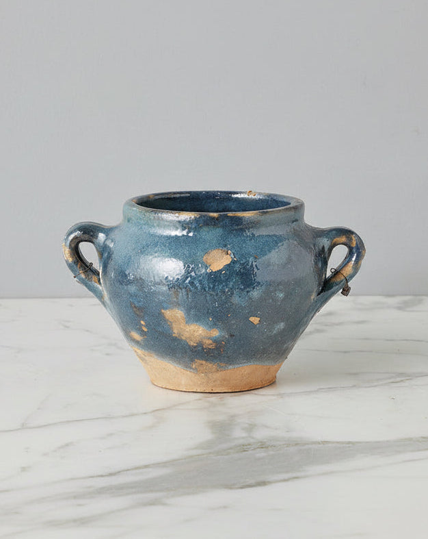 Found Confit Garden Pot, Small, Blue/Green