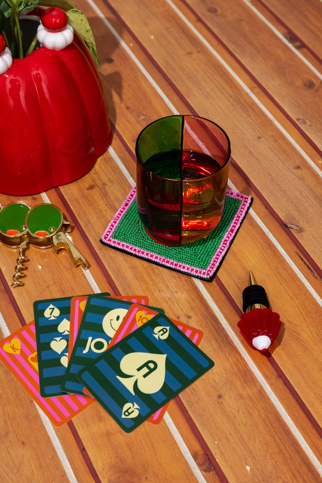 Waterproof Playing Cards, Colorful Plaid