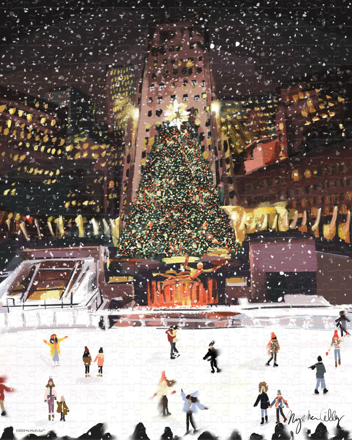 Christmas Baubles In The City Puzzle