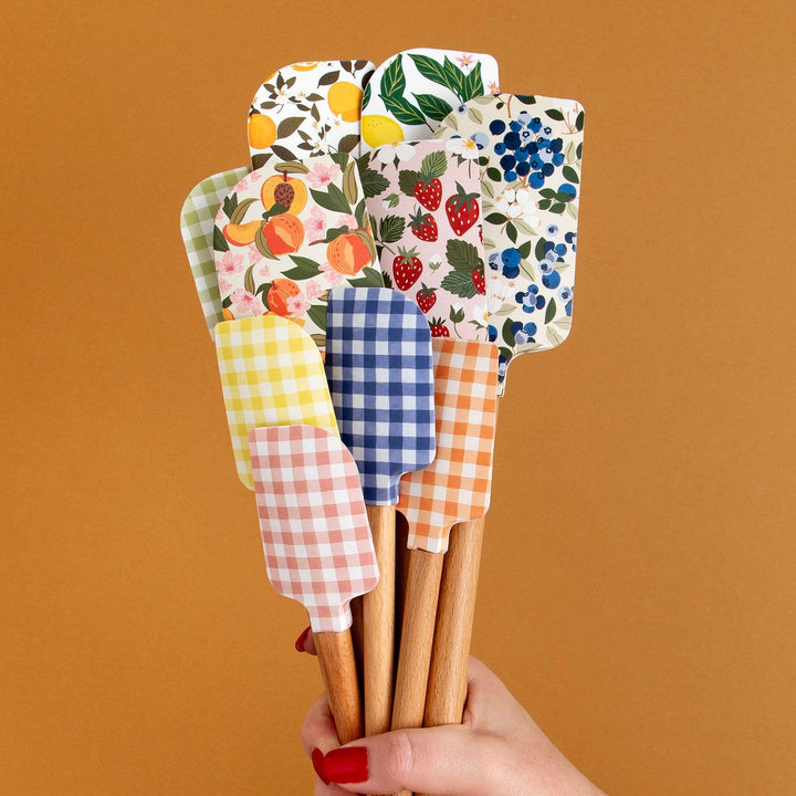Blueberry Field Silicone Kitchen Spatulas - Set of 2