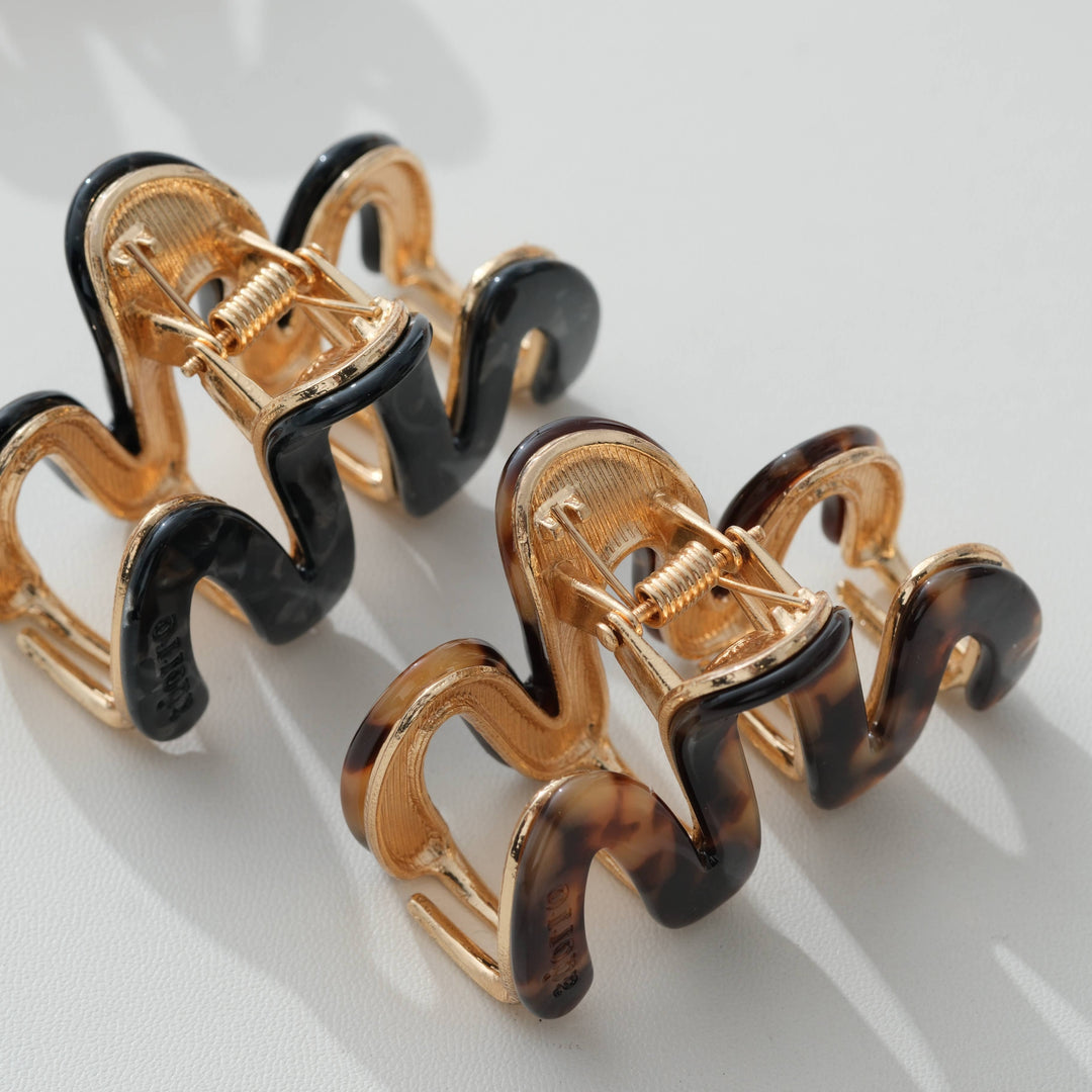 Willow Mini Vintage Metal Squiggle Claw Clip