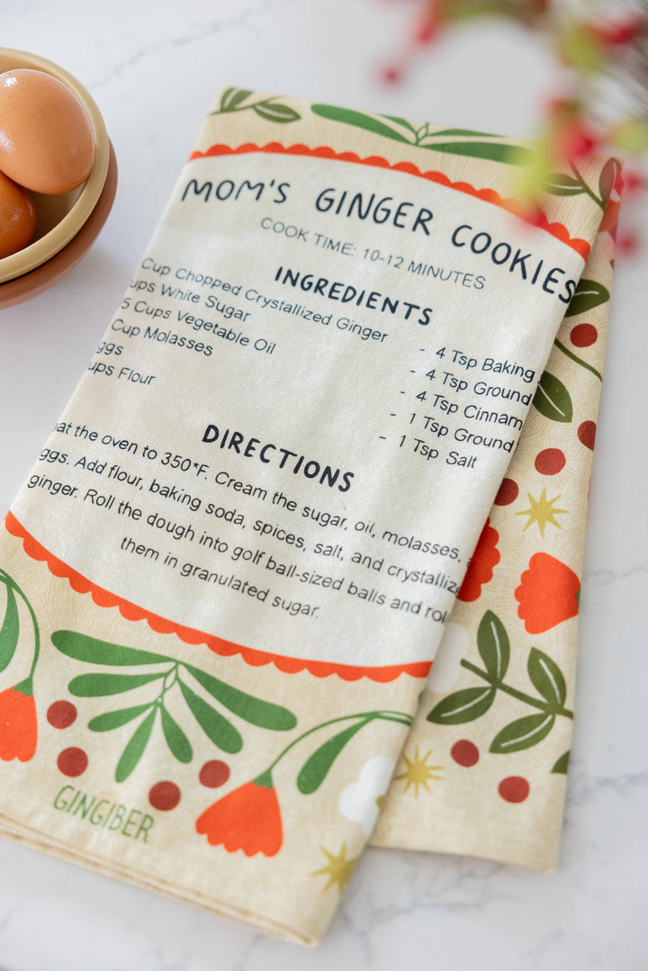 Ginger Cookies Tea Towel