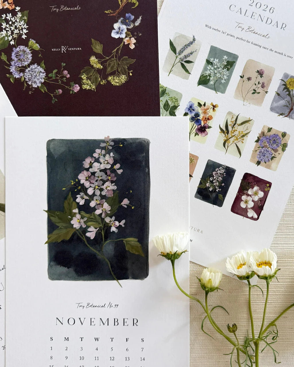 Kelly Ventura Botanical Calendar 2026