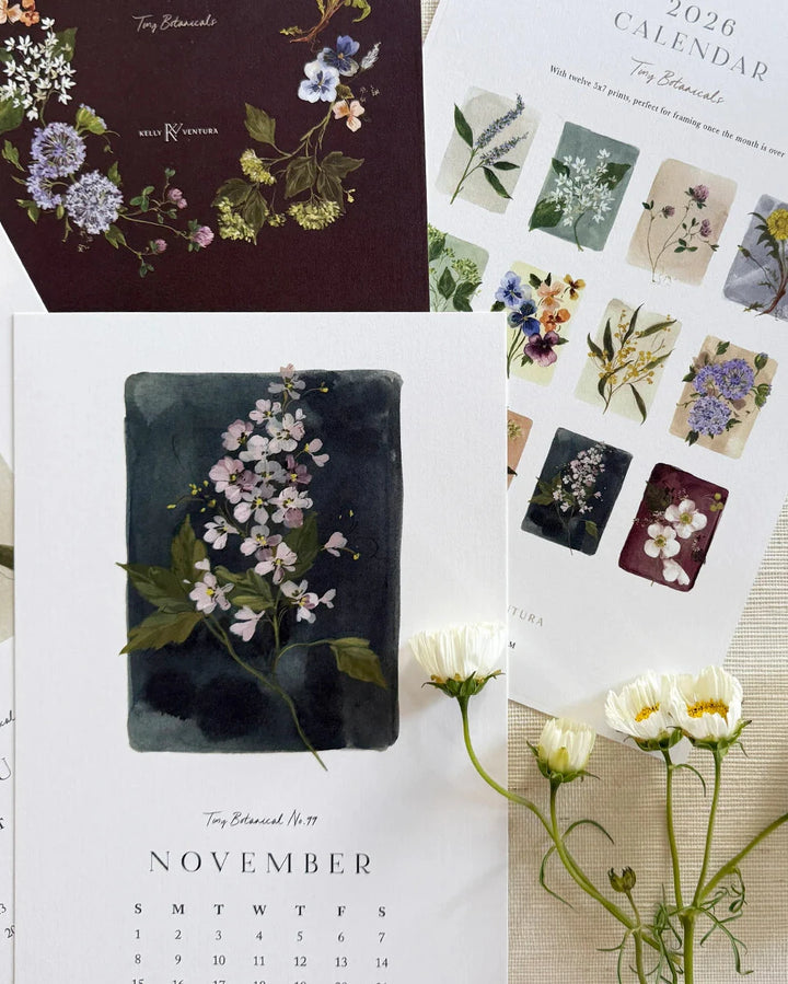 Kelly Ventura Botanical Calendar 2026