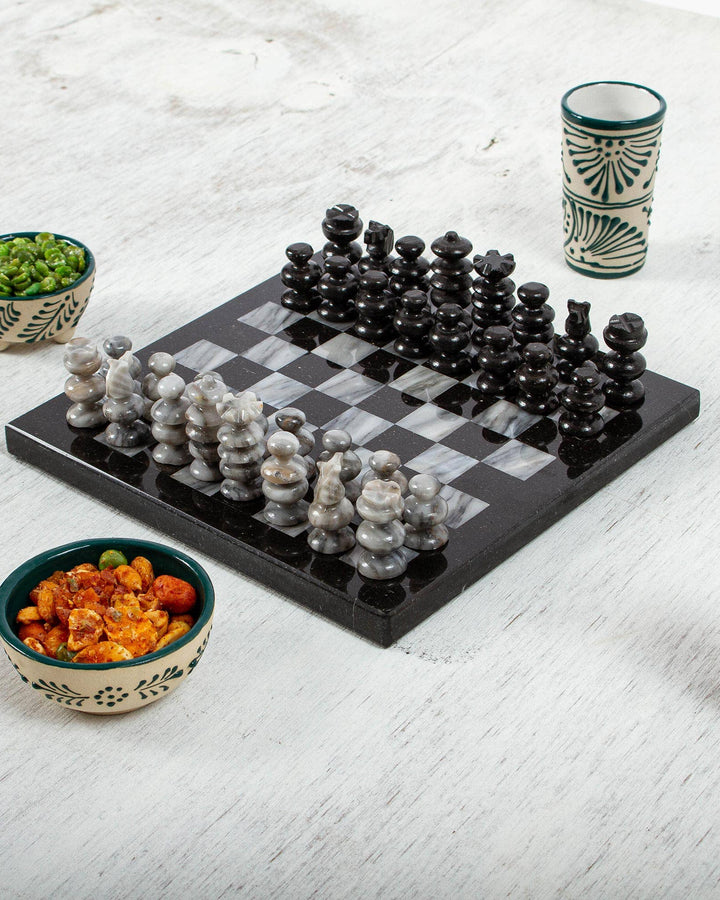Black And Grey Chess Set