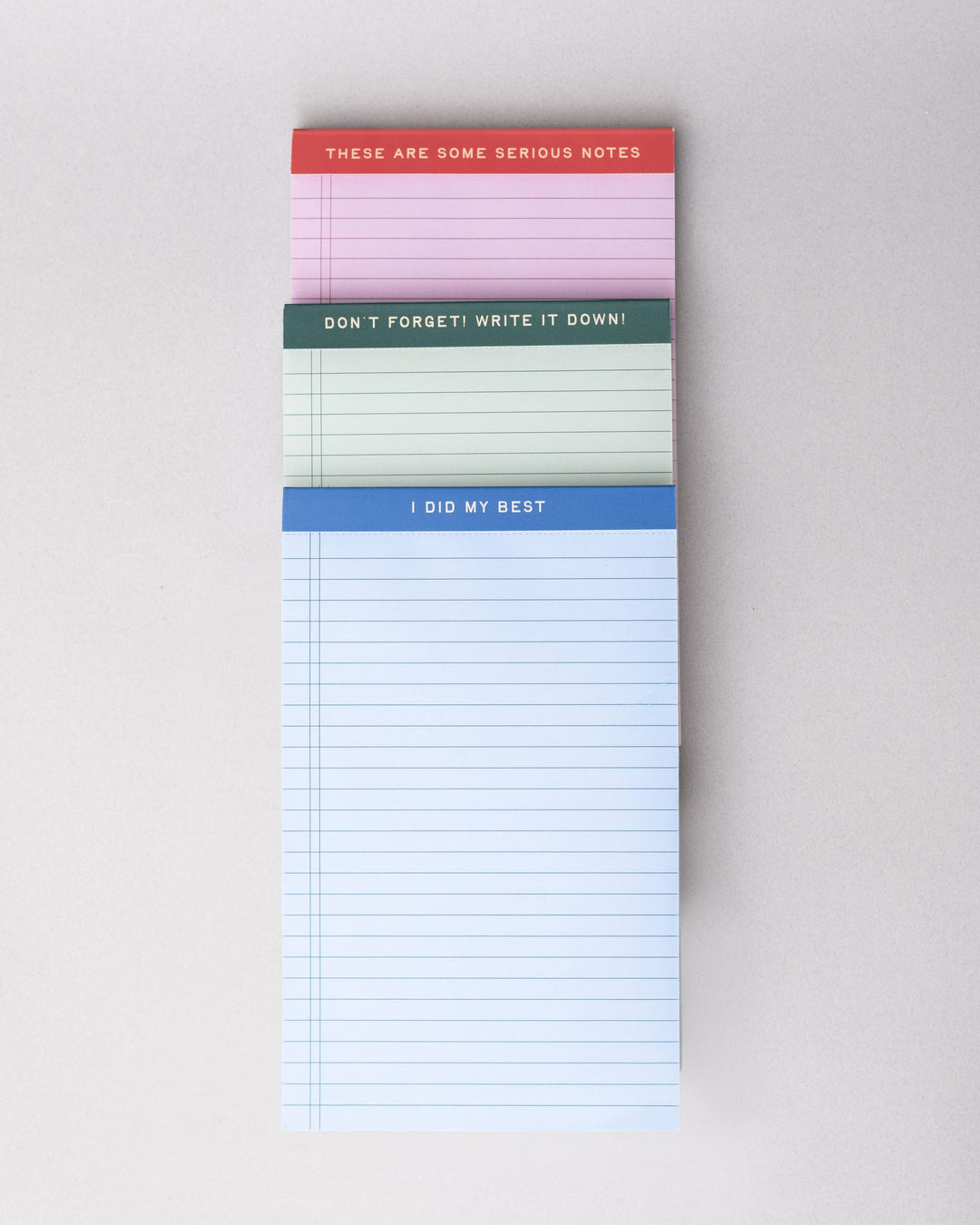 Mini Legal Pad Set, Serious Notes