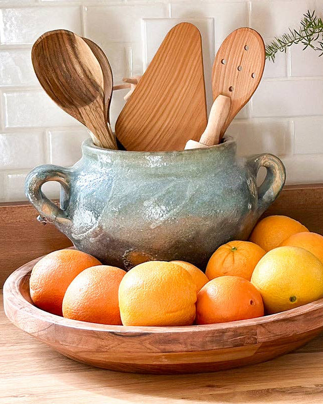 Found Confit Garden Pot, Small, Blue/Green