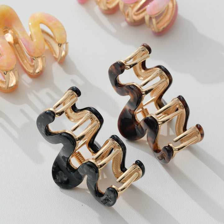 Willow Mini Vintage Metal Squiggle Claw Clip