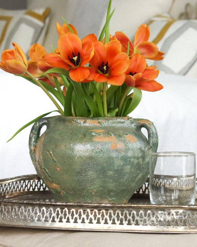 Found Confit Garden Pot, Small, Blue/Green