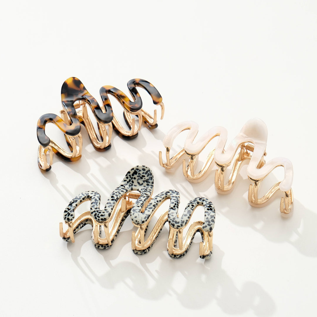 Willow Core Metal Squiggle Claw Clip - Large