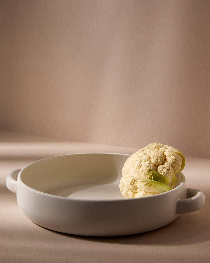 Stoneware Serving Plate with Handles 13.4"