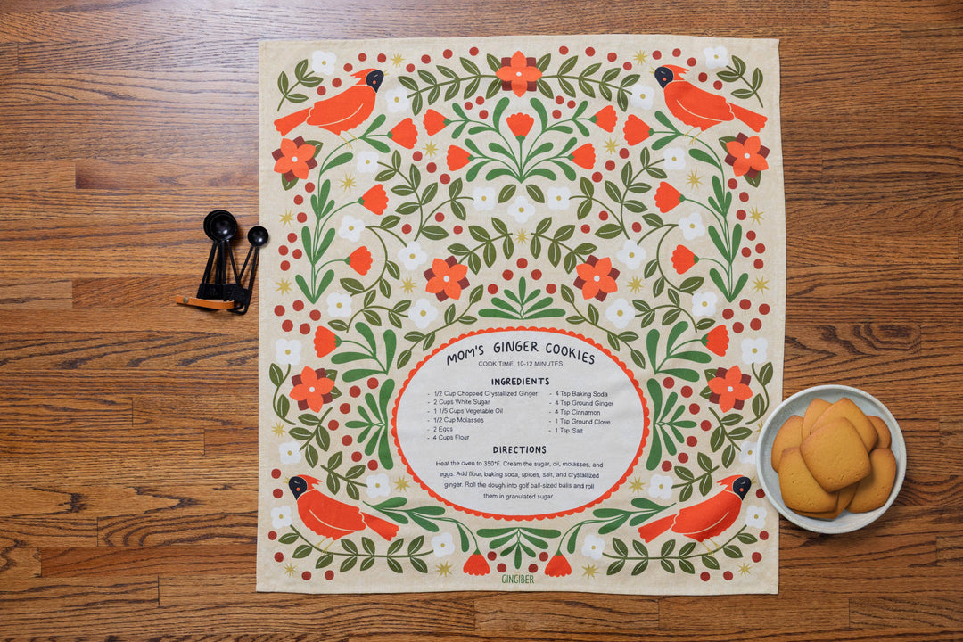 Ginger Cookies Tea Towel