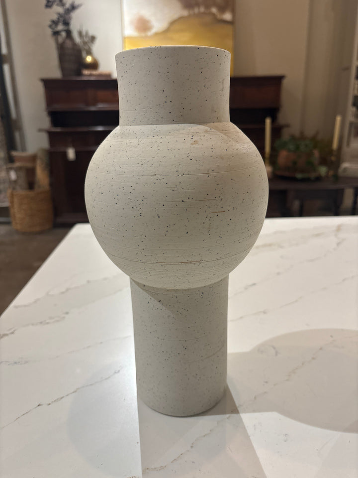 Speckled Handmade Clay Vase