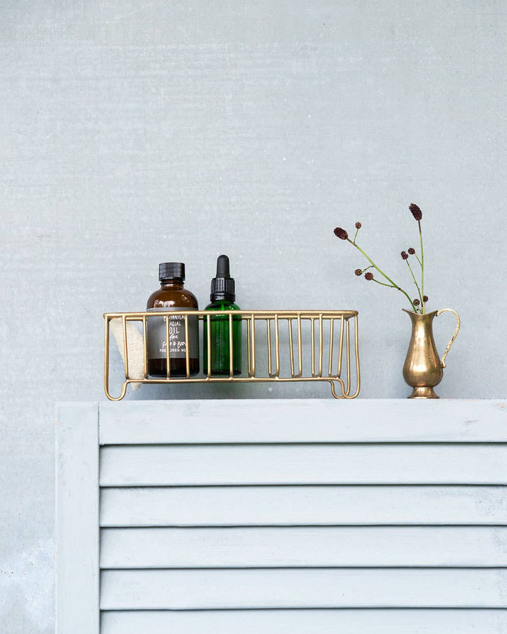 Brass Wire Slender Basket