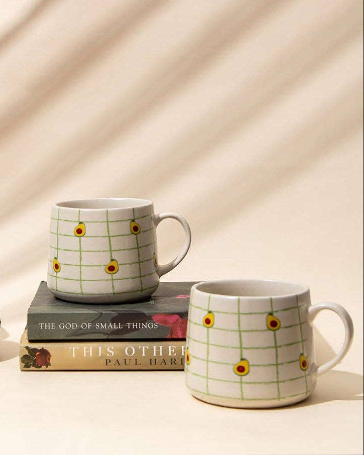 Avocado Checkered Mug