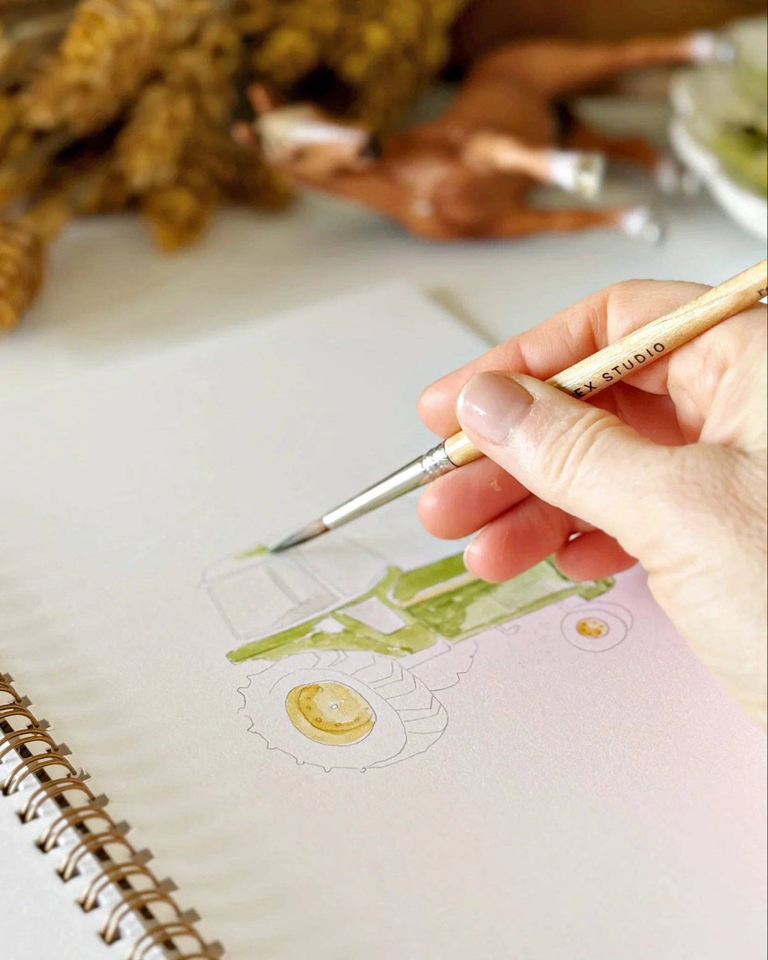 Farm Watercolor Workbook