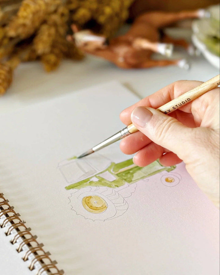 Farm Watercolor Workbook