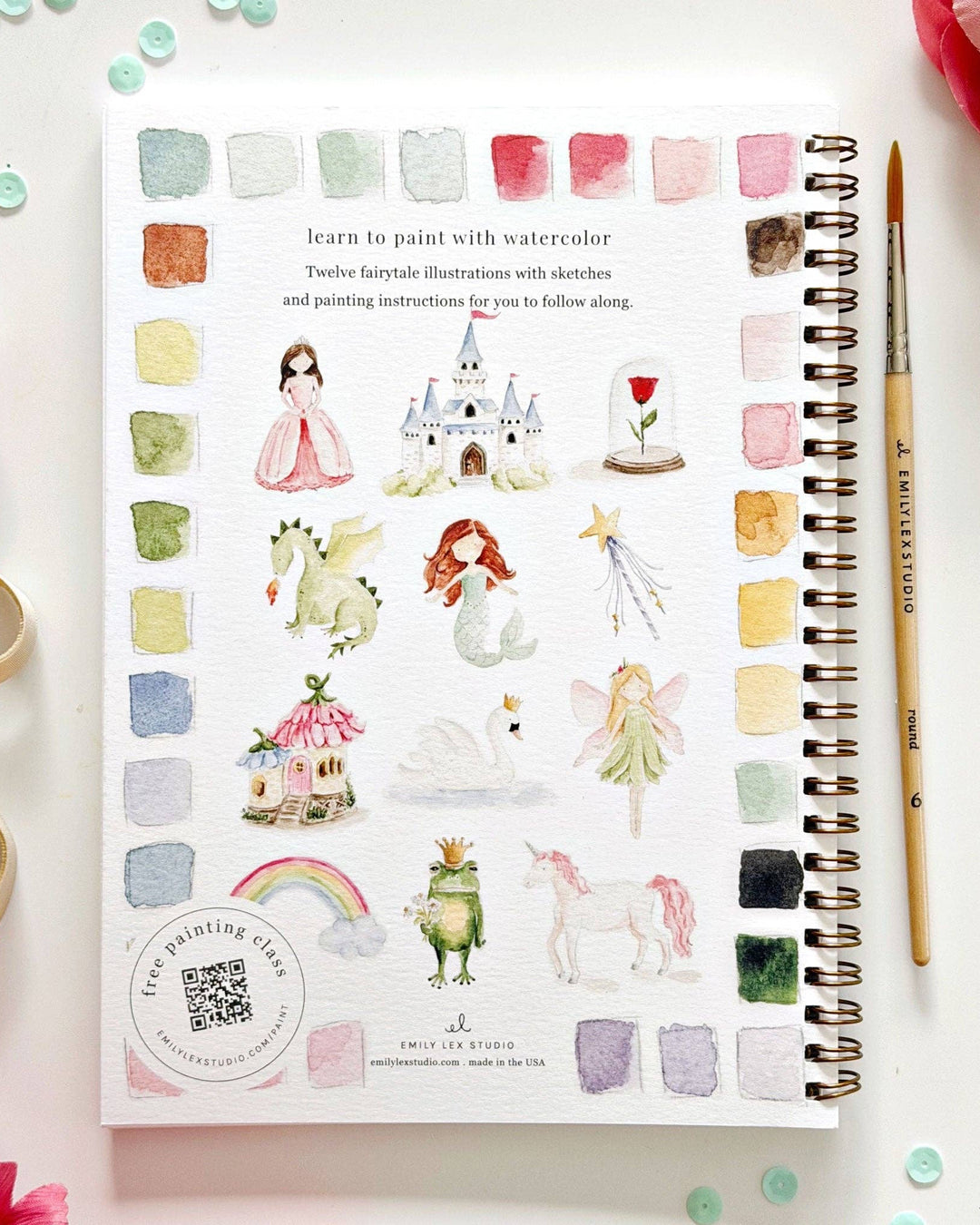Fairytale Watercolor Workbook