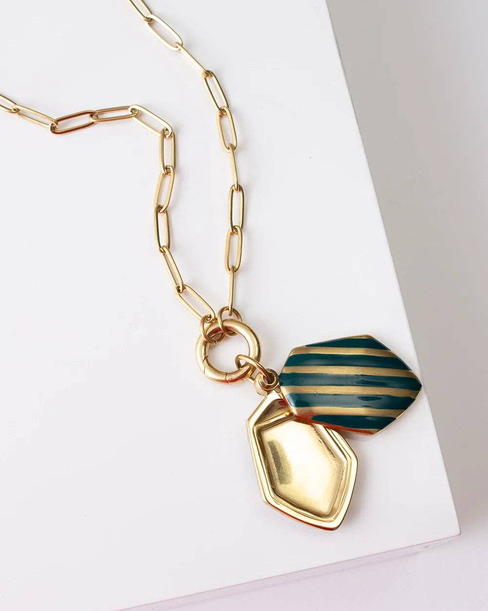 Timeless Stripe Locket