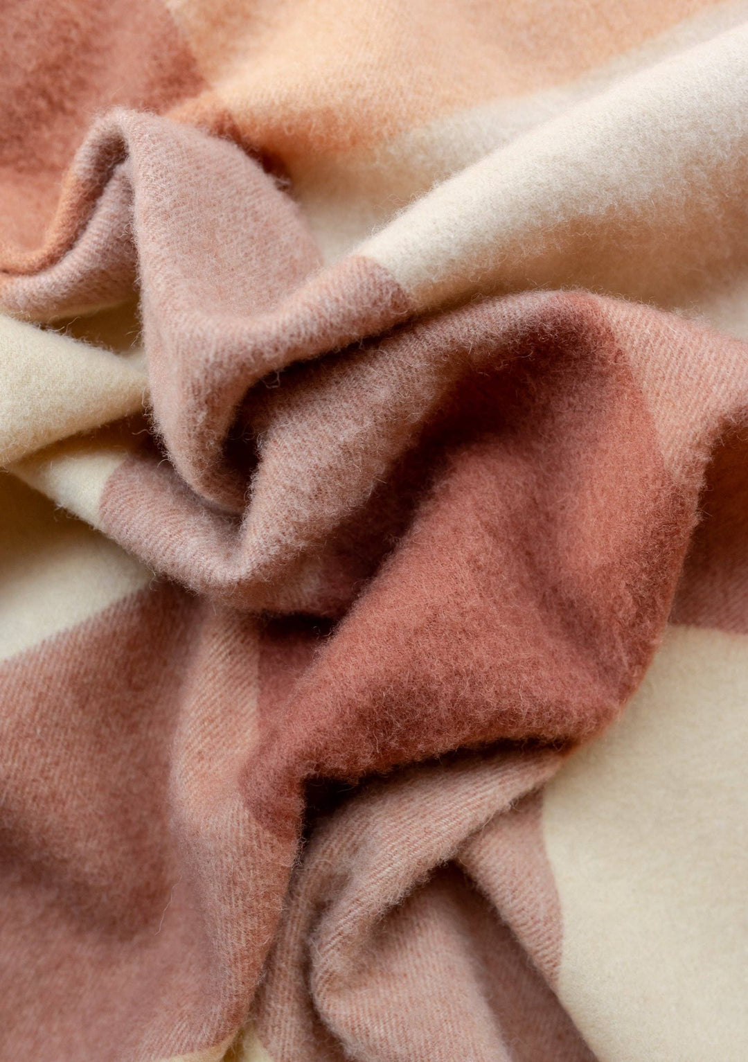 Buttermilk Block Lambswool Oversized Scarf