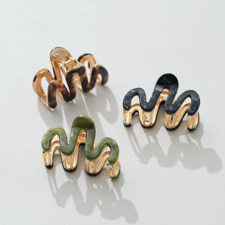Willow Mini Vintage Metal Squiggle Claw Clip