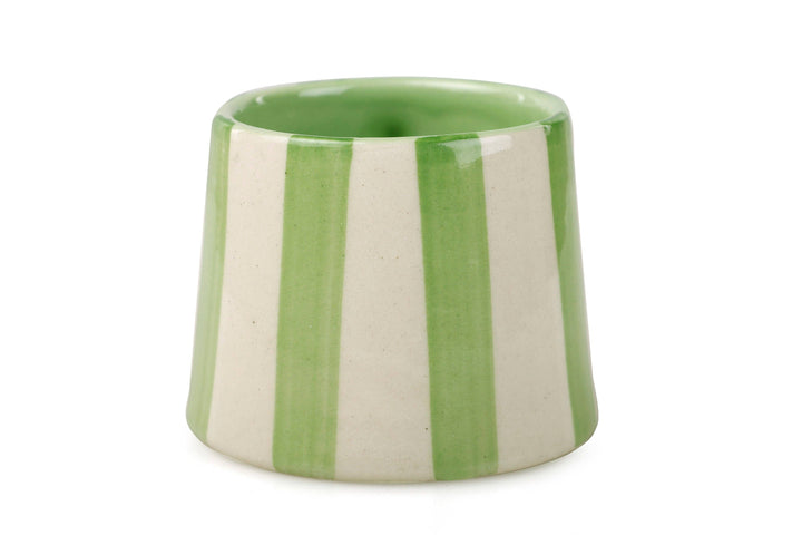 Green Stripe Coffee Cup