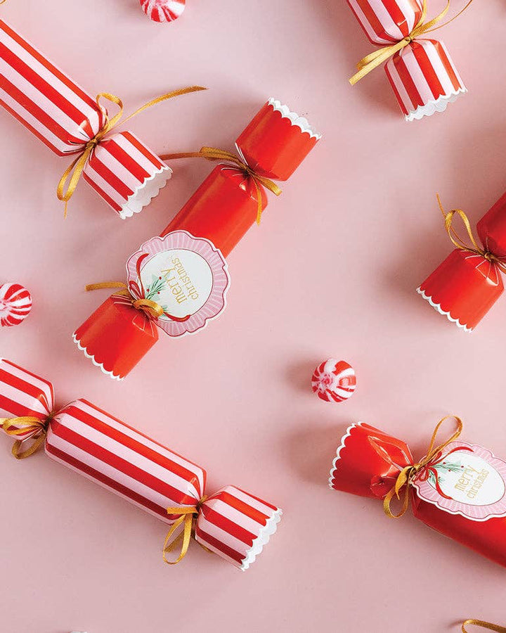 Red and Pink Crackers
