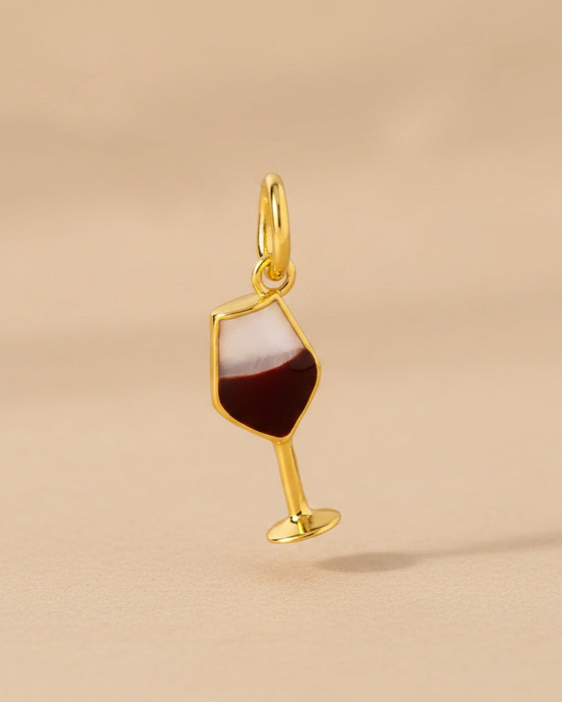 Red Wine Glass Charm