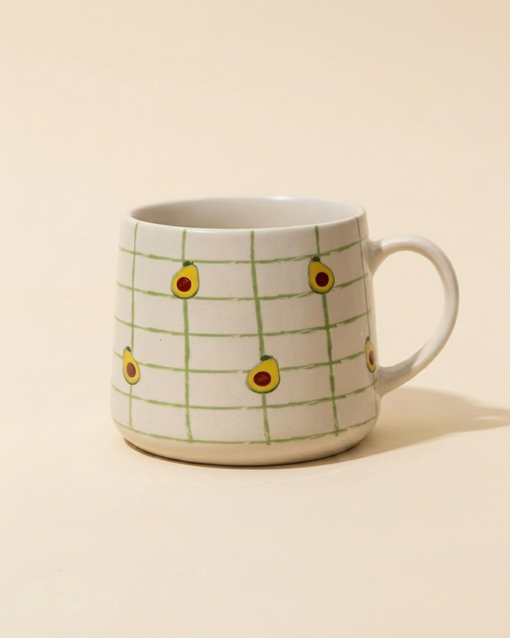 Avocado Checkered Mug