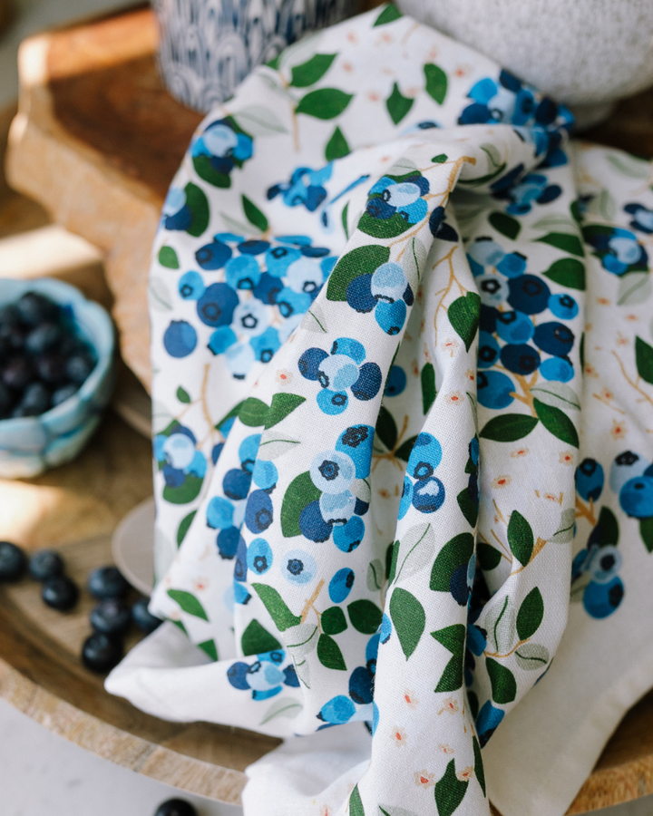 Blueberry Field Tea Towel