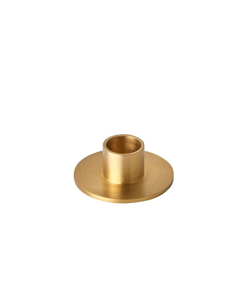 Round Brass Candle Holder