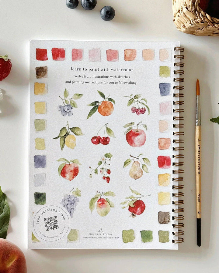 Fruit Watercolor Workbook