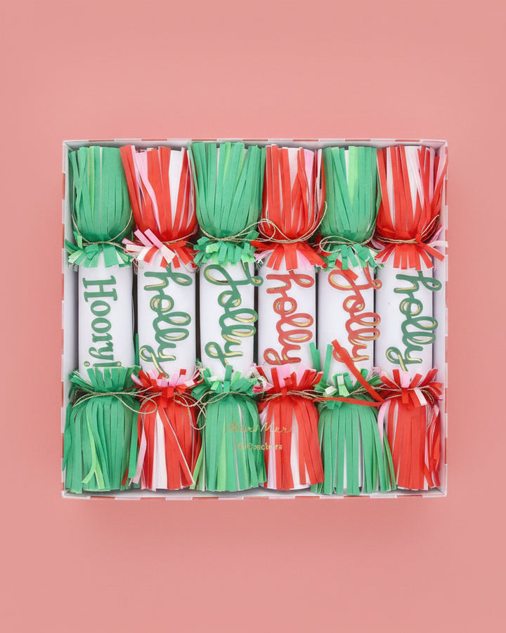 Jolly Holly Fringe Crackers