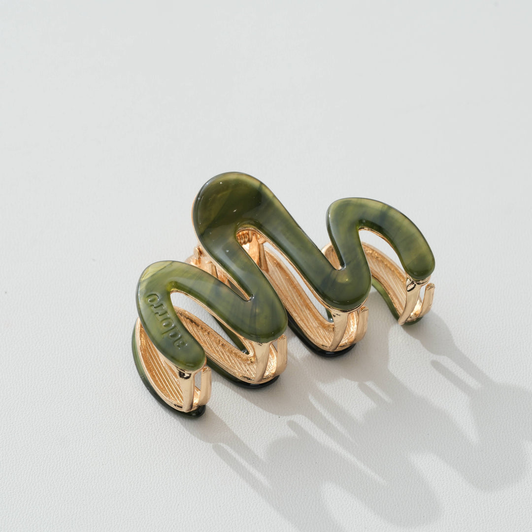 Willow Mini Vintage Metal Squiggle Claw Clip