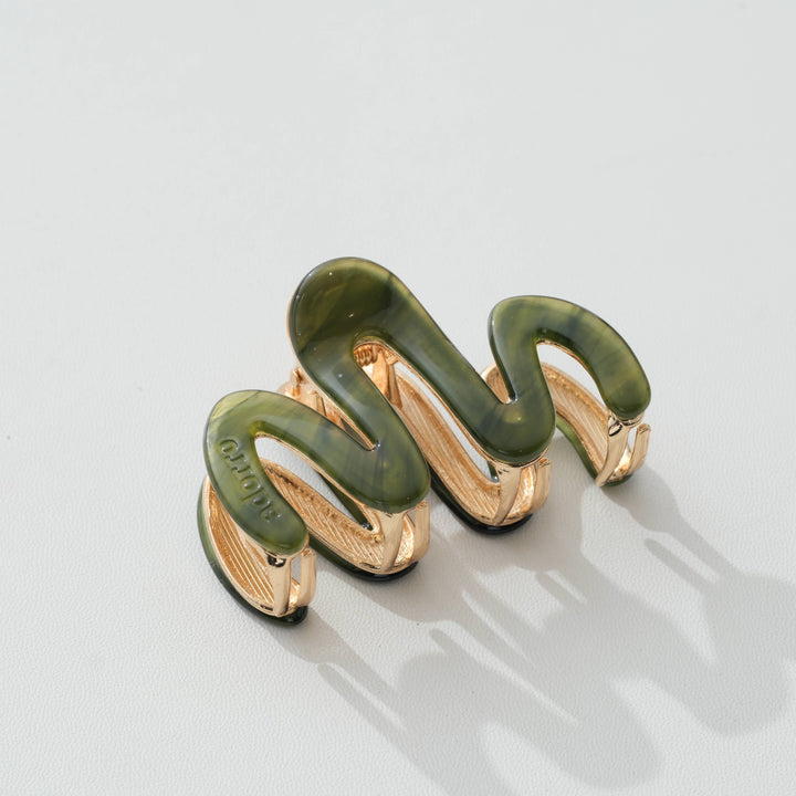 Willow Mini Vintage Metal Squiggle Claw Clip