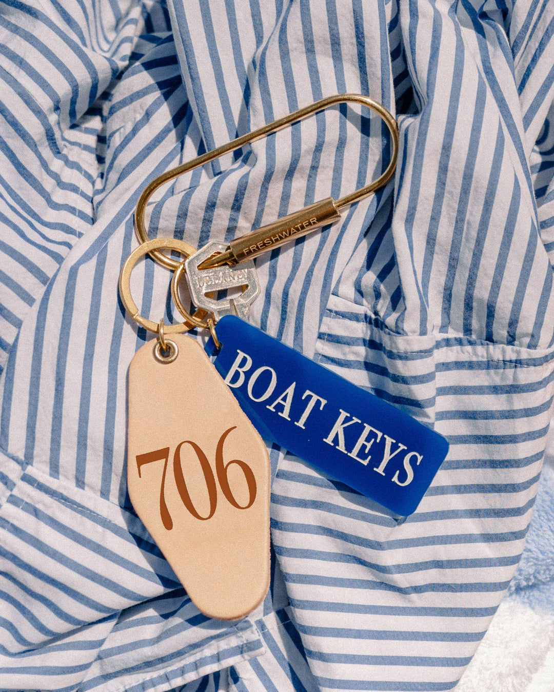 Brass Oval Key Ring