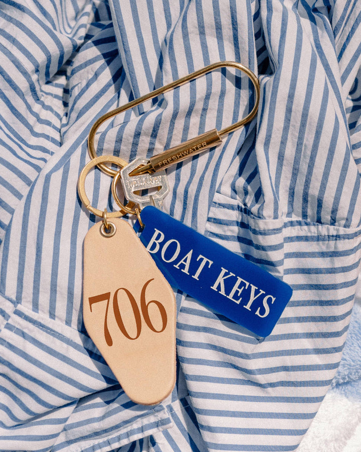 Brass Oval Key Ring