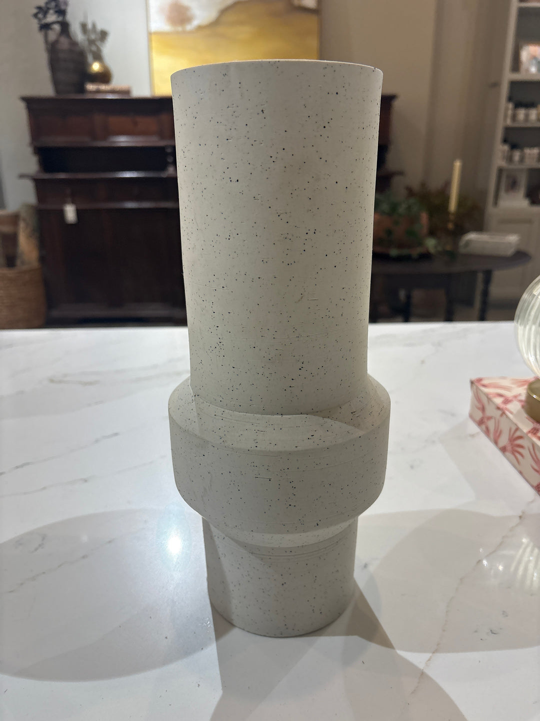 Speckled Handmade Clay Vase