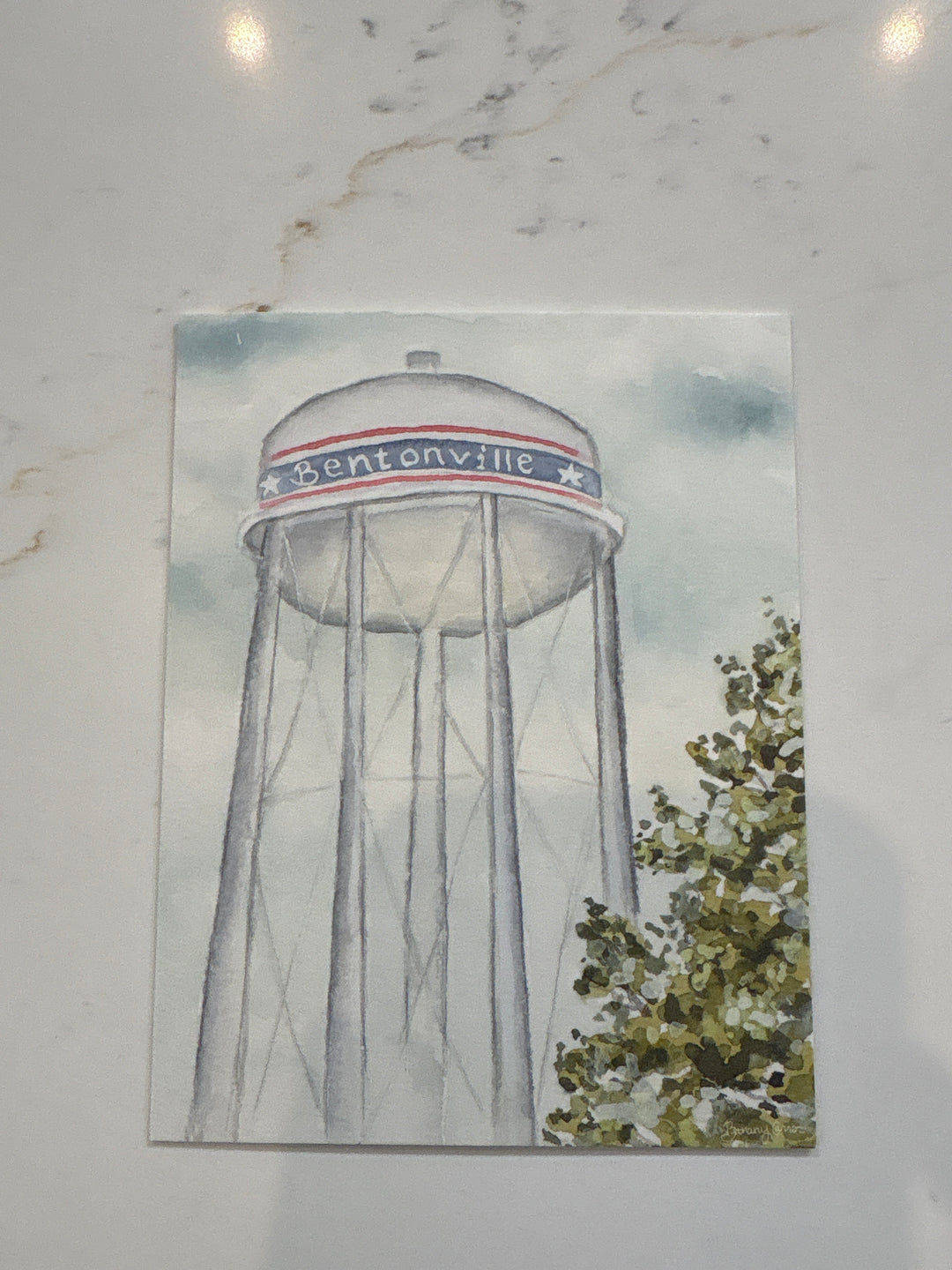 Bentonville Water Tower Post Card