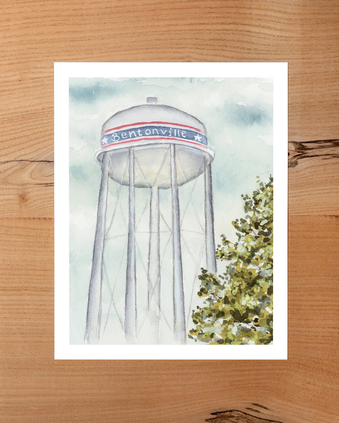 Bentonville Water Tower Print
