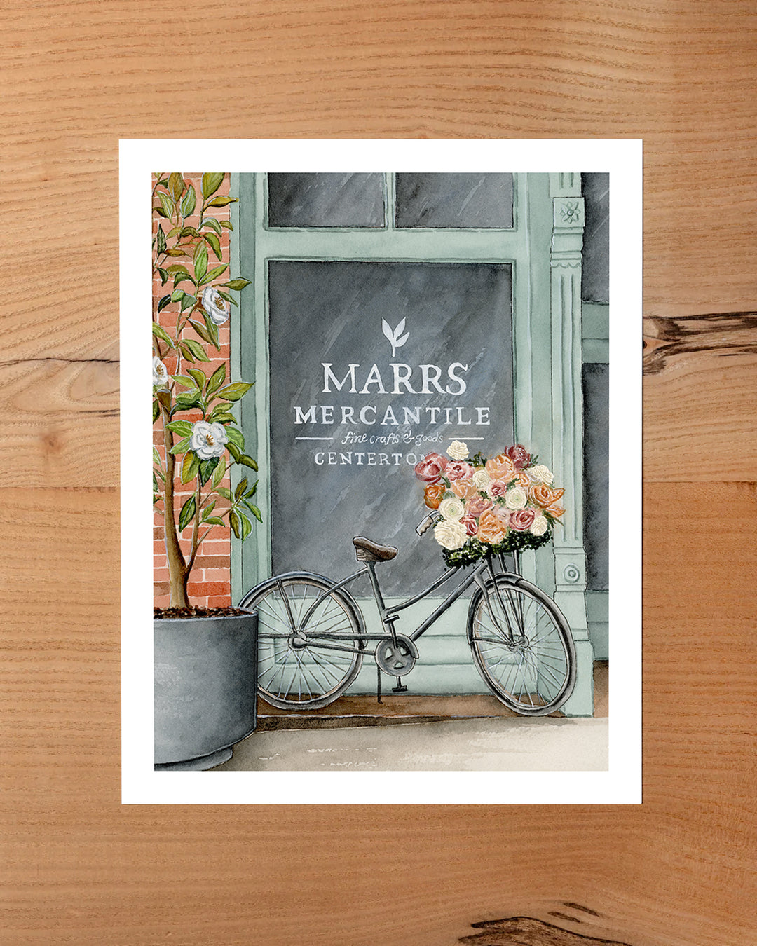 Blooming Bike Print