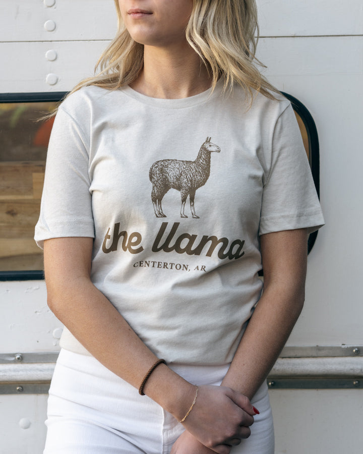 The Llama Tee - Cement