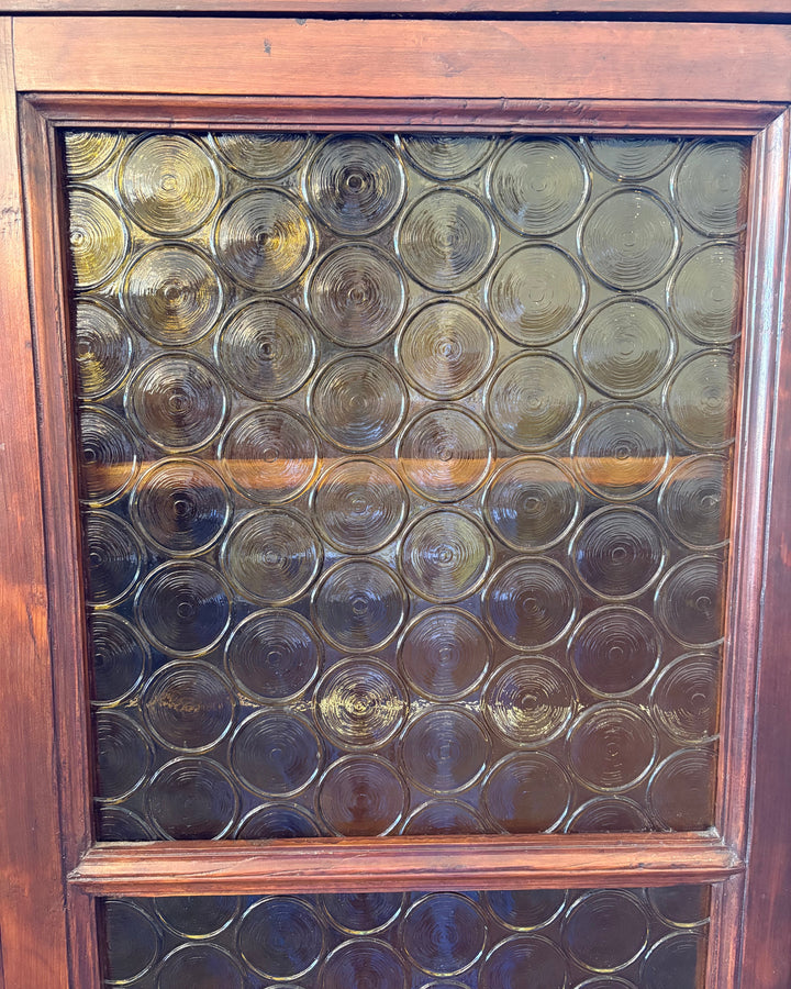 19th Century Fir Display Cabinet, Tuscany